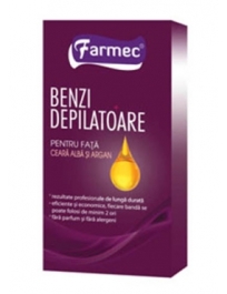 Farmec Benzi Depilatoare Fata Cu Argan X 20