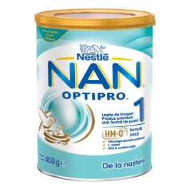 Nestle - Nan 1 Optipro lapte praf pentru copii de la nastere 400g
