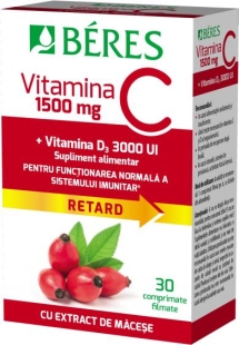 Beres Vit. C 1500mg + Vit. D3 3000 Ui Retard X 30 Compr