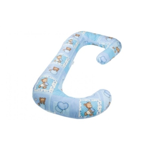 BabyNeeds - Perna 3 in 1 pentru gravide si bebelusi Soft, Ursuleti albastri