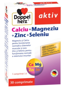 Doppelherz - Aktiv Calciu+Magneziu+Zinc+Seleniu 30compr