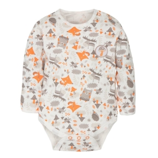 Gmini body cu maneca lunga Bears and Foxes marimea 68