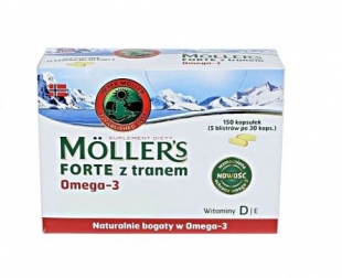 Moller's - Forte cod liver oil omega 3 150cpr