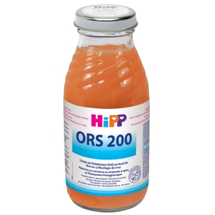 Hipp ors bautura impotriva diareei cu morcov si mucilagiu de orez 200ml - de la 4 luni