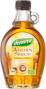 Dennree - Sirop bio de artar grad A gust fin 250g