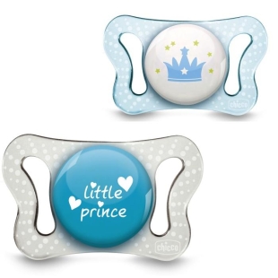Suzeta silicon Chicco Physio Micro, 2 buc, forma ortodontica, 0-2luni, boy